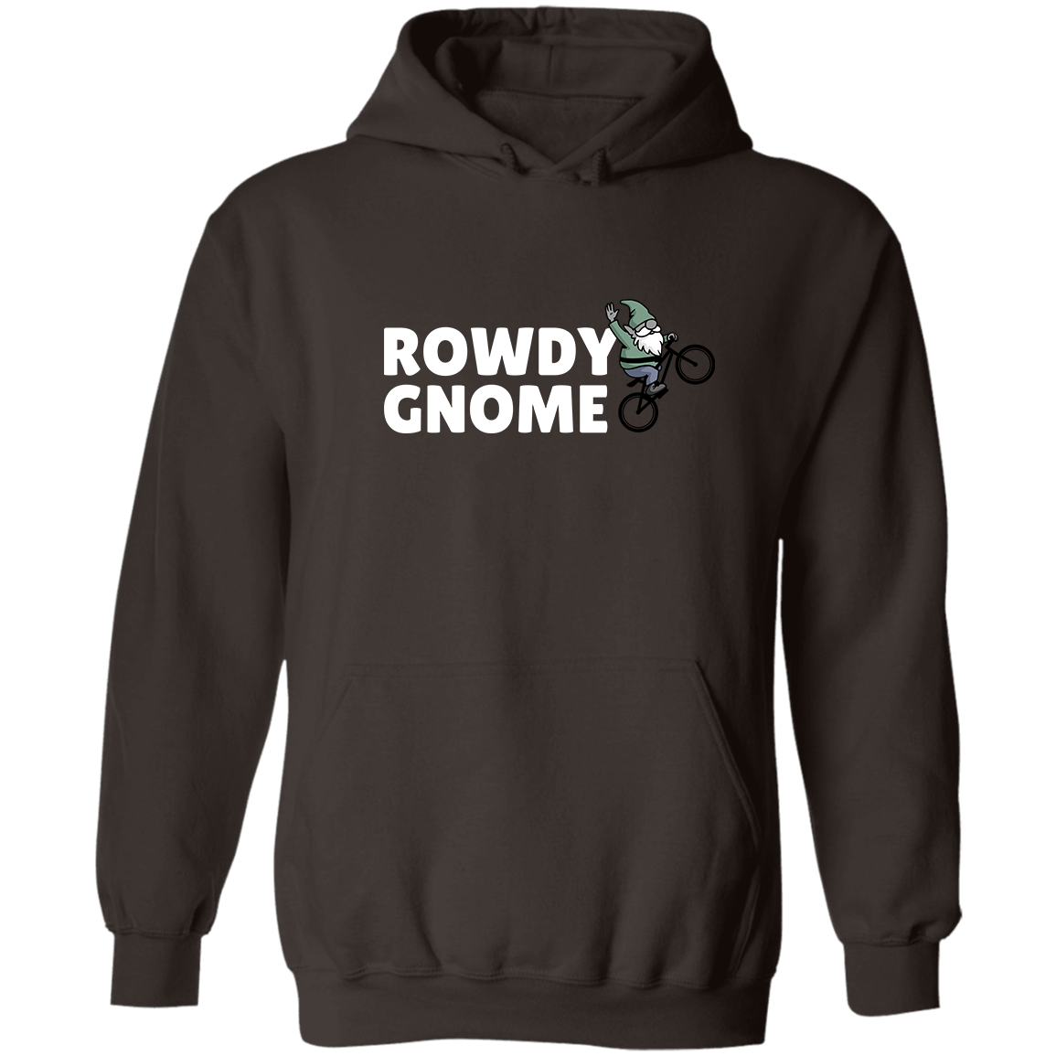 Rowdy Gnome (white), Pullover Hoodie