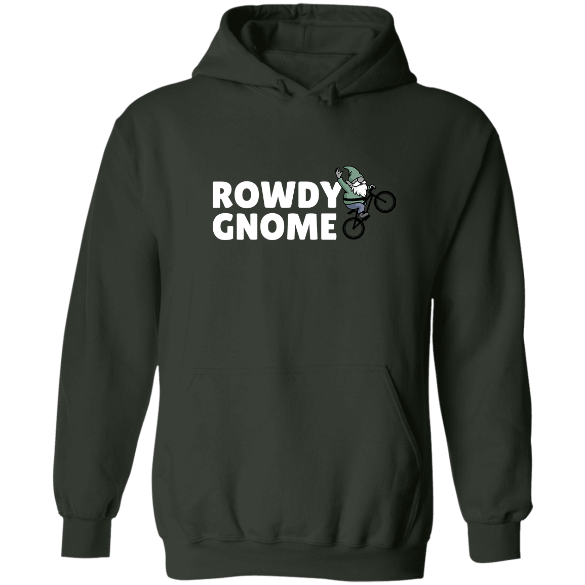 Rowdy Gnome (white), Pullover Hoodie