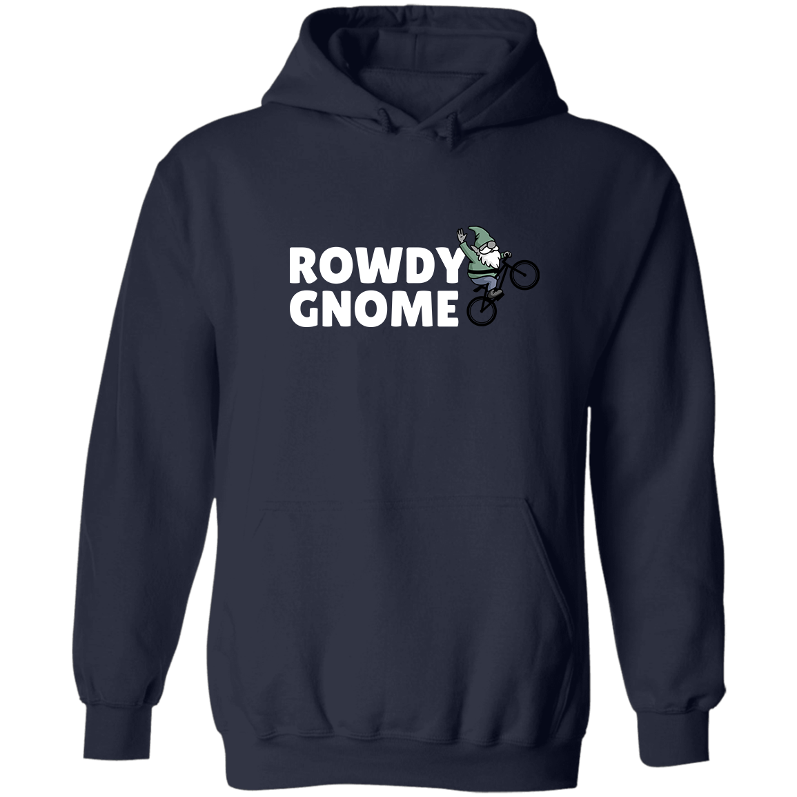 Rowdy Gnome (white), Pullover Hoodie
