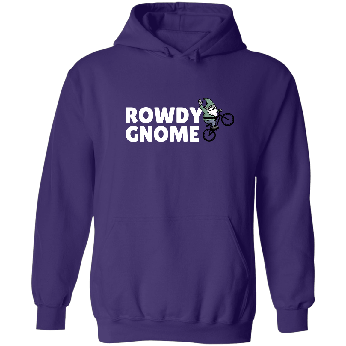 Rowdy Gnome (white), Pullover Hoodie