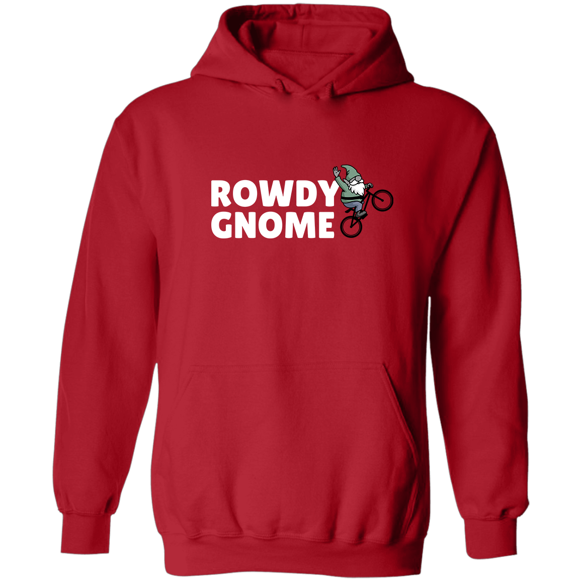 Rowdy Gnome (white), Pullover Hoodie