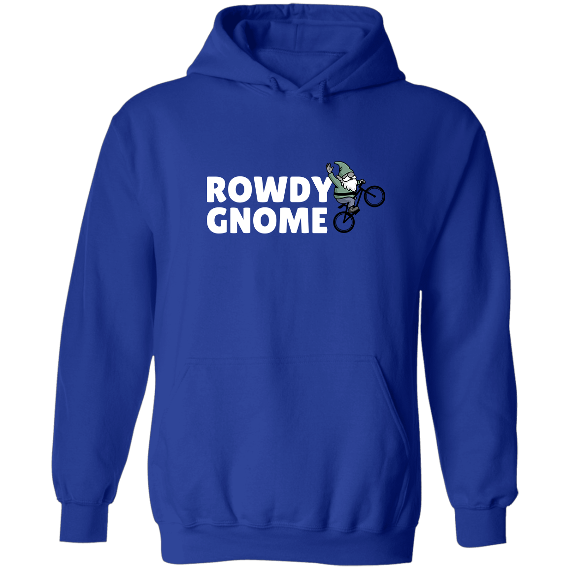 Rowdy Gnome (white), Pullover Hoodie
