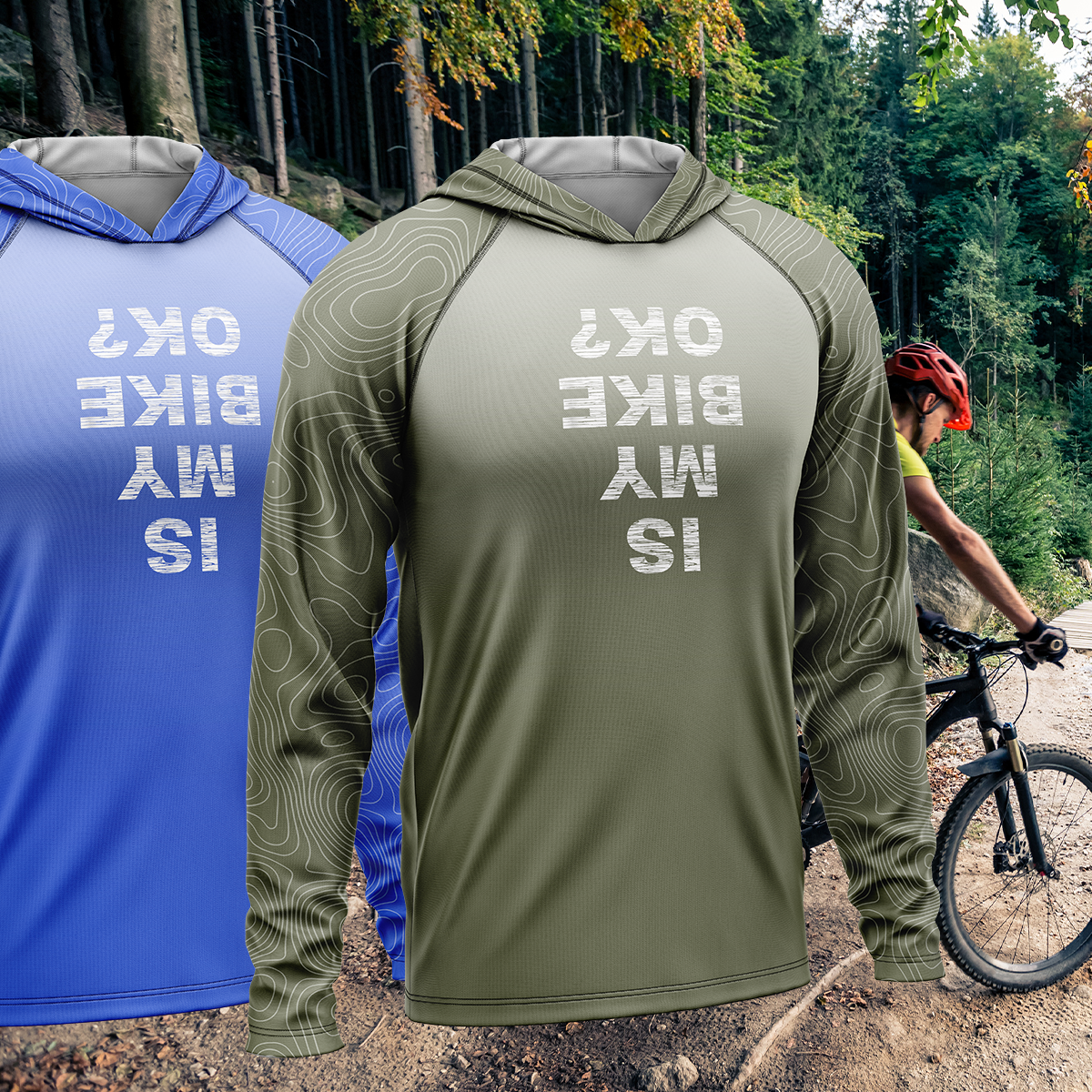 Is My Bike OK?, Light Weight Sun-Shade Hoodie, Elevation