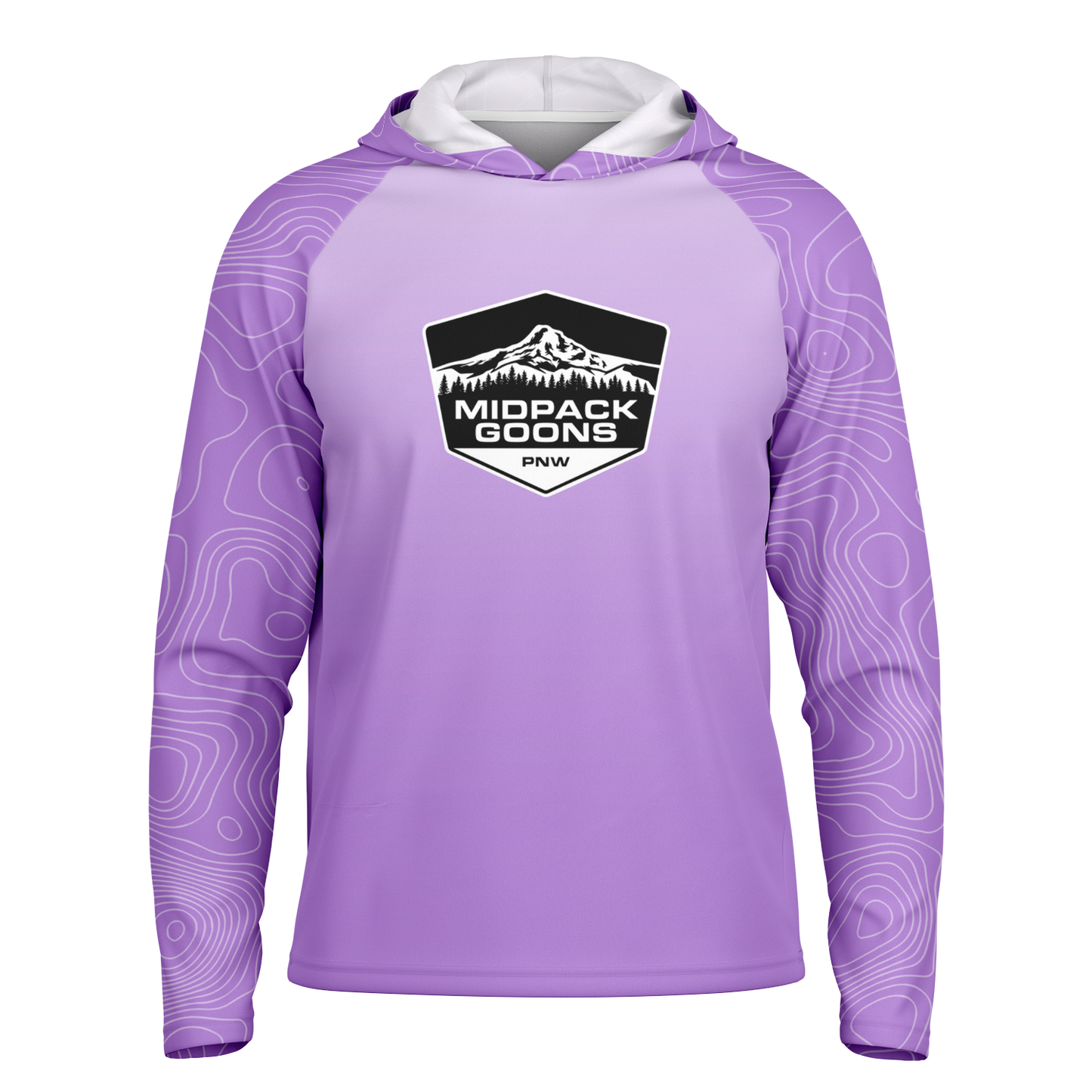 Midpack Goons, Light Weight Sun-Shade Hoodie, Elevation - Lavendar