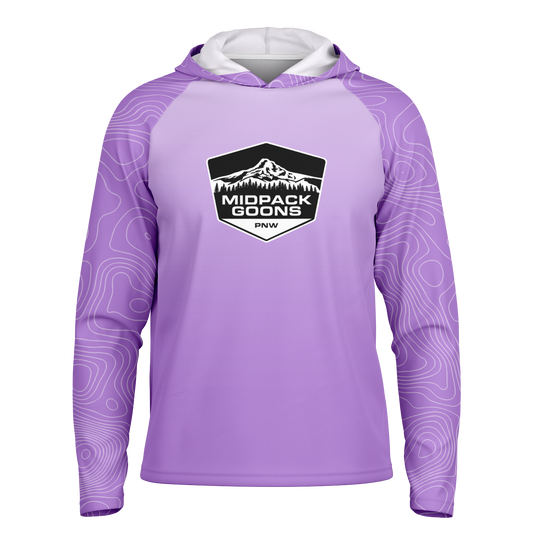 Midpack Goons, Light Weight Sun-Shade Hoodie, Elevation - Lavendar