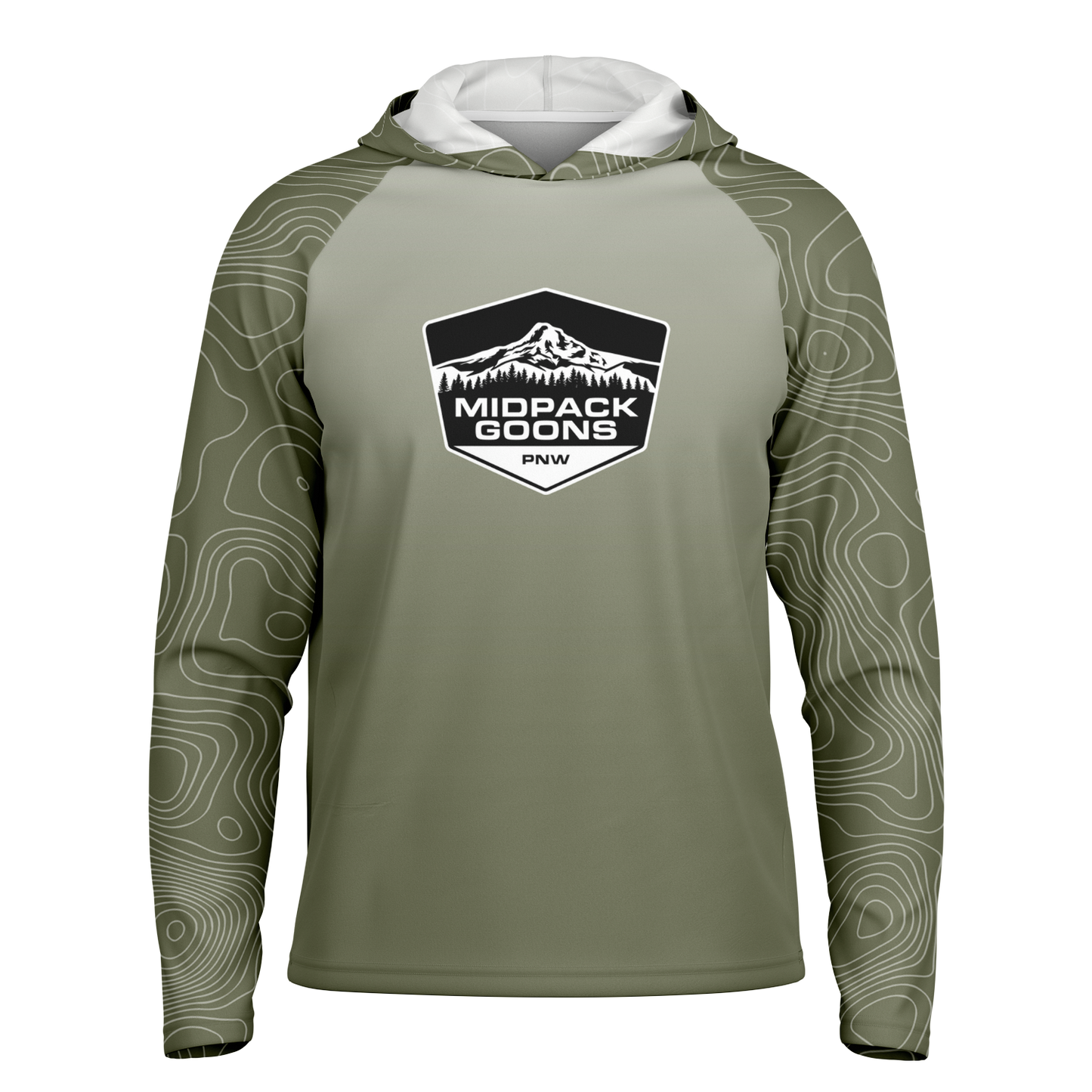 Midpack Goons, Light Weight Sun-Shade Hoodie, Elevation - Loden Green