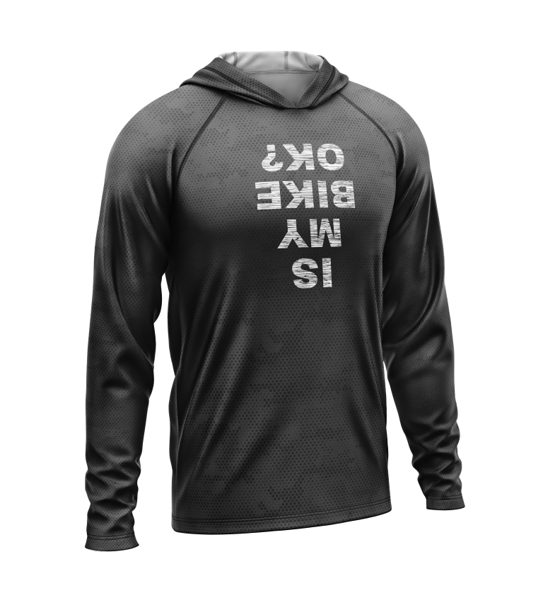 Is My Bike Okay, Light Weight Sun-Shade Hoodie, Dot Pattern