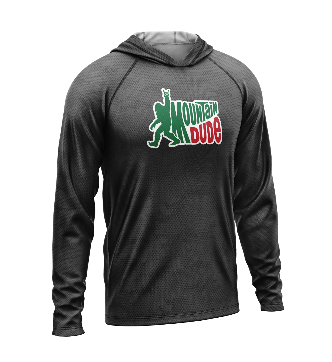 Mountain Dude, Light Weight Sun-Shade Hoodie, Dot Pattern