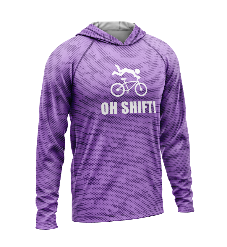 Oh Shift, Light Weight Sun-Shade Hoodie, Dot Pattern
