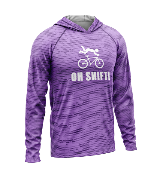 Oh Shift, Light Weight Sun-Shade Hoodie, Dot Pattern