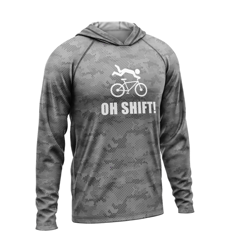 Oh Shift, Light Weight Sun-Shade Hoodie, Dot Pattern