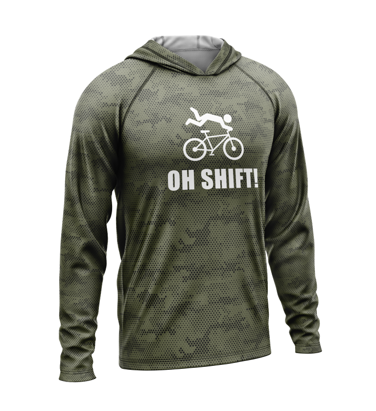 Oh Shift, Light Weight Sun-Shade Hoodie, Dot Pattern