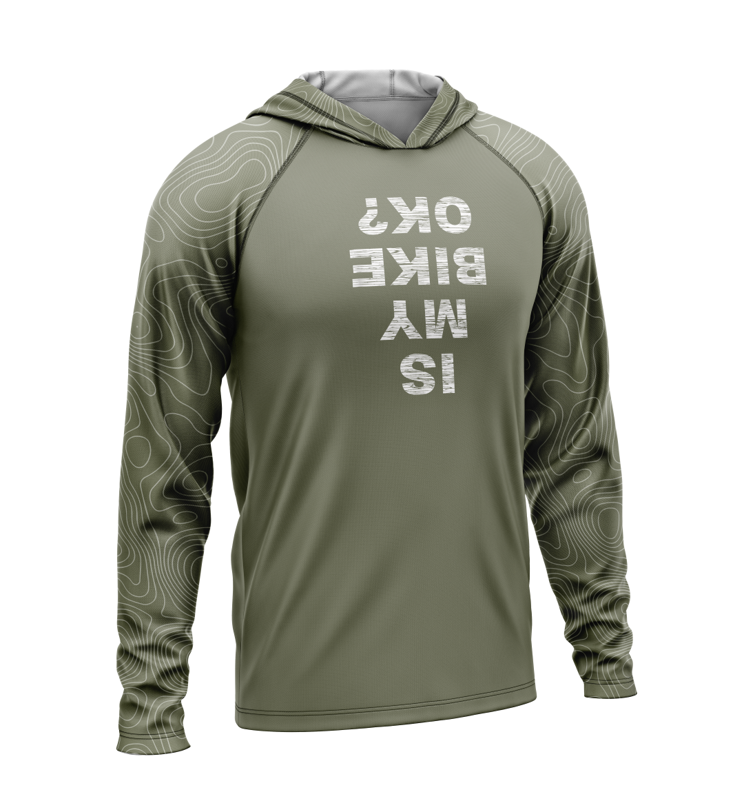 Is My Bike Okay, Light Weight Sun-Shade Hoodie, Elevations