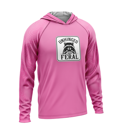 Unhinged and Feral Raccon, Light Weight Sun-Shade Hoodie, Elevations