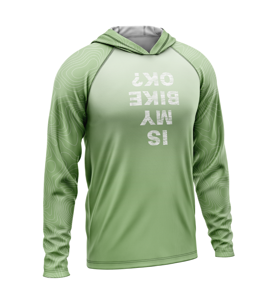 Is My Bike Okay, Light Weight Sun-Shade Hoodie, Elevations