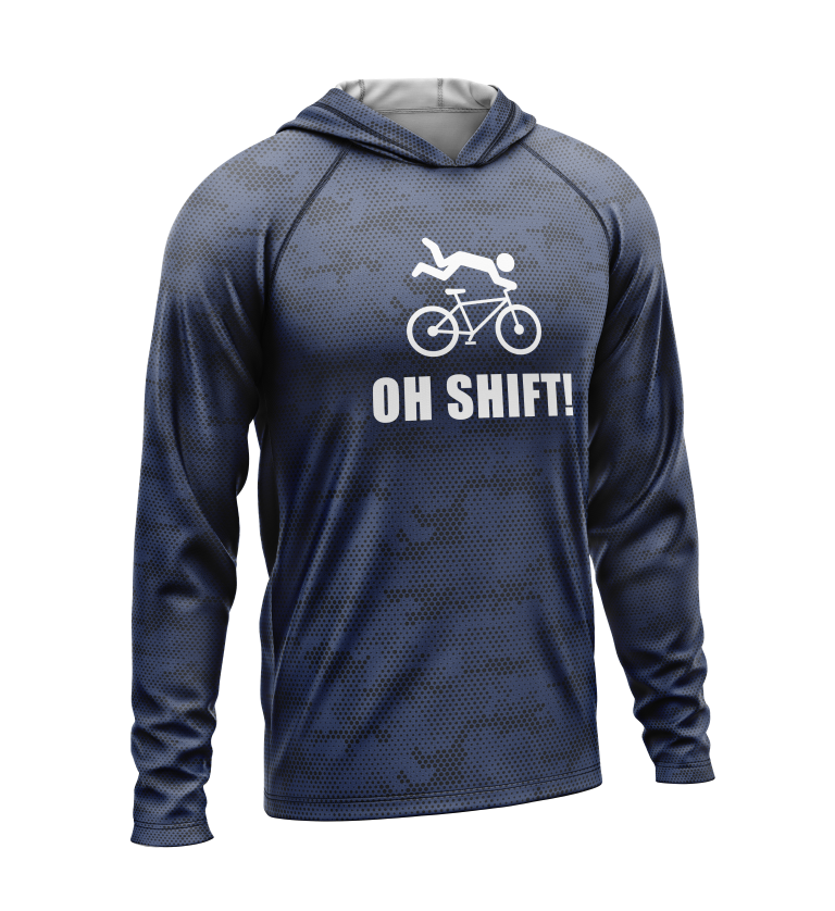 Oh Shift, Light Weight Sun-Shade Hoodie, Dot Pattern