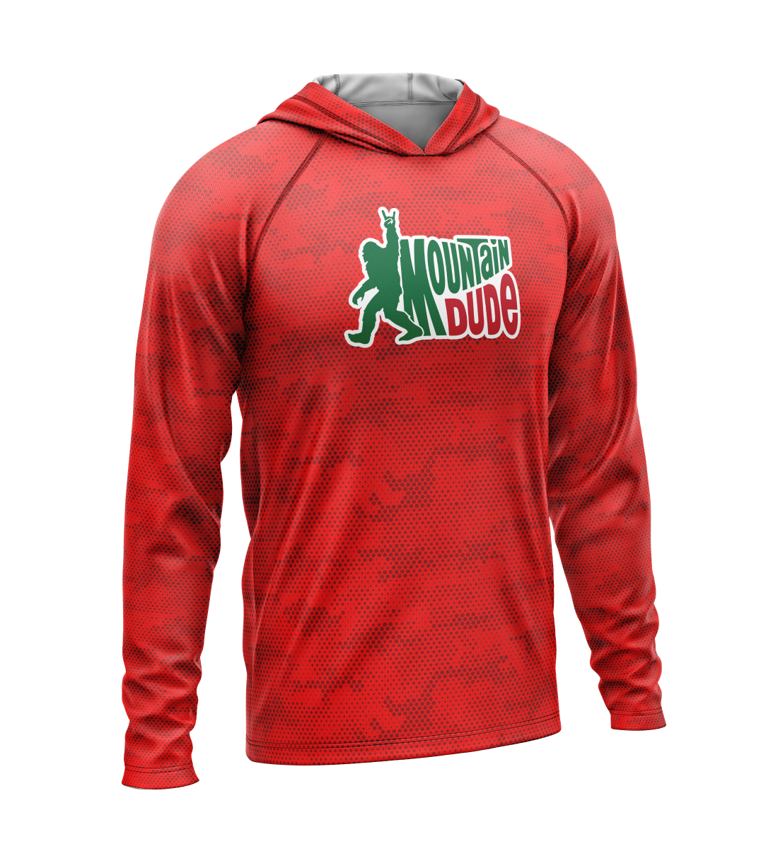 Mountain Dude, Light Weight Sun-Shade Hoodie, Dot Pattern