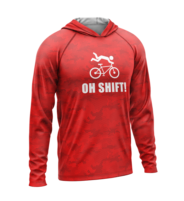 Oh Shift, Light Weight Sun-Shade Hoodie, Dot Pattern