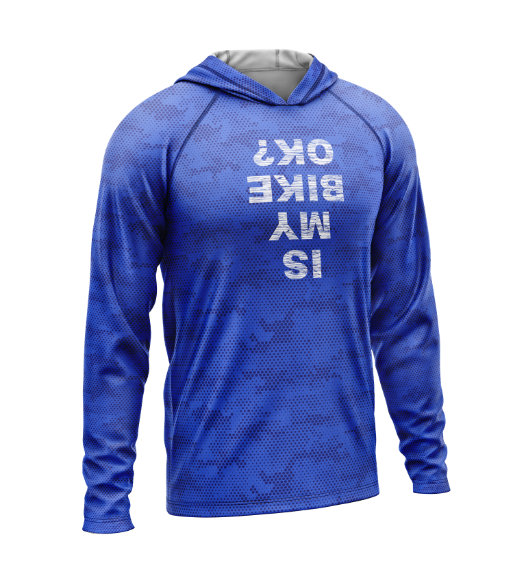 Is My Bike Okay, Light Weight Sun-Shade Hoodie, Dot Pattern