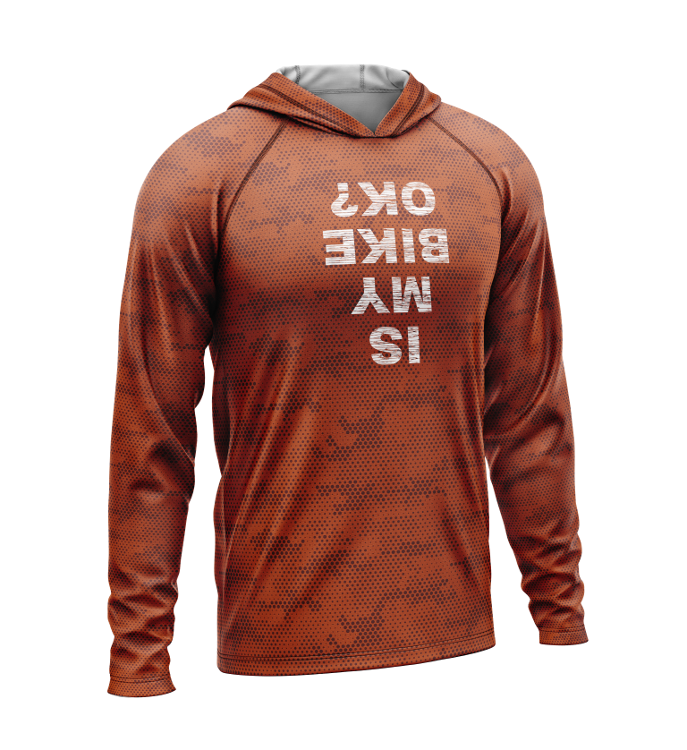 Is My Bike Okay, Light Weight Sun-Shade Hoodie, Dot Pattern