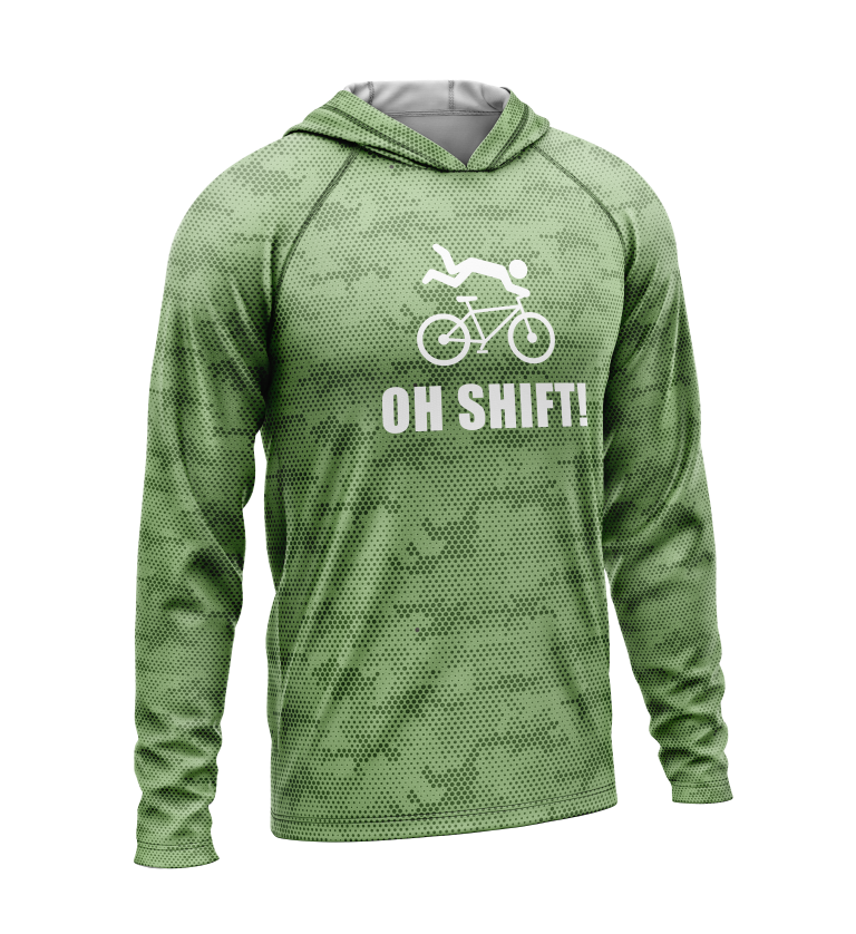 Oh Shift, Light Weight Sun-Shade Hoodie, Dot Pattern